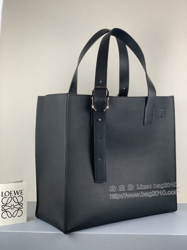 LOEWE包包 羅意威Buckle Tote手袋 羅意威男士黑色托特包 3050  tcl1012